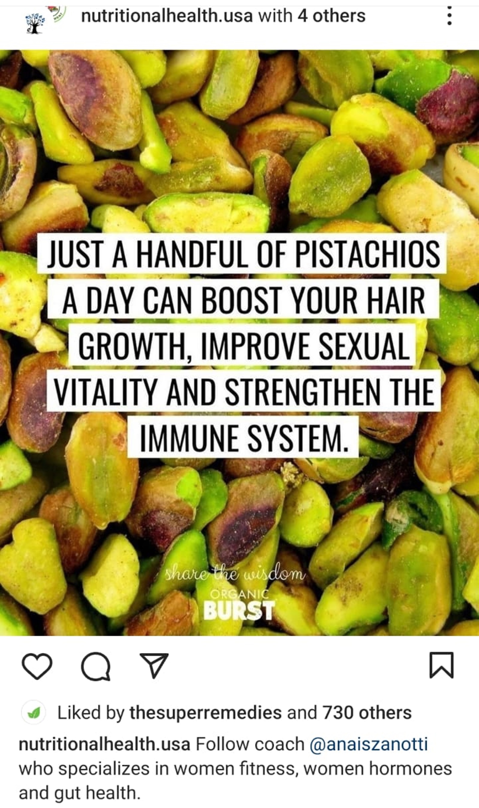 Can a handful of pistachios a day improve sexual vitality Experts