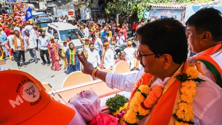 Ravindra Waikar interacts with party workers, Mumbai North West, Uday Samant, Kiran Samant, Ratnagiri Lok Sabha elections, BJP's Narayan Rane, indian express news