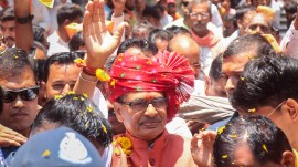 Swati Maliwal row, maliwal sexual harassment allegaions, Shivraj chouhan, arvind Kejriwal, BJP, Aam Aadmi Party, AAP march to delhi BJP headquarter, indian express news