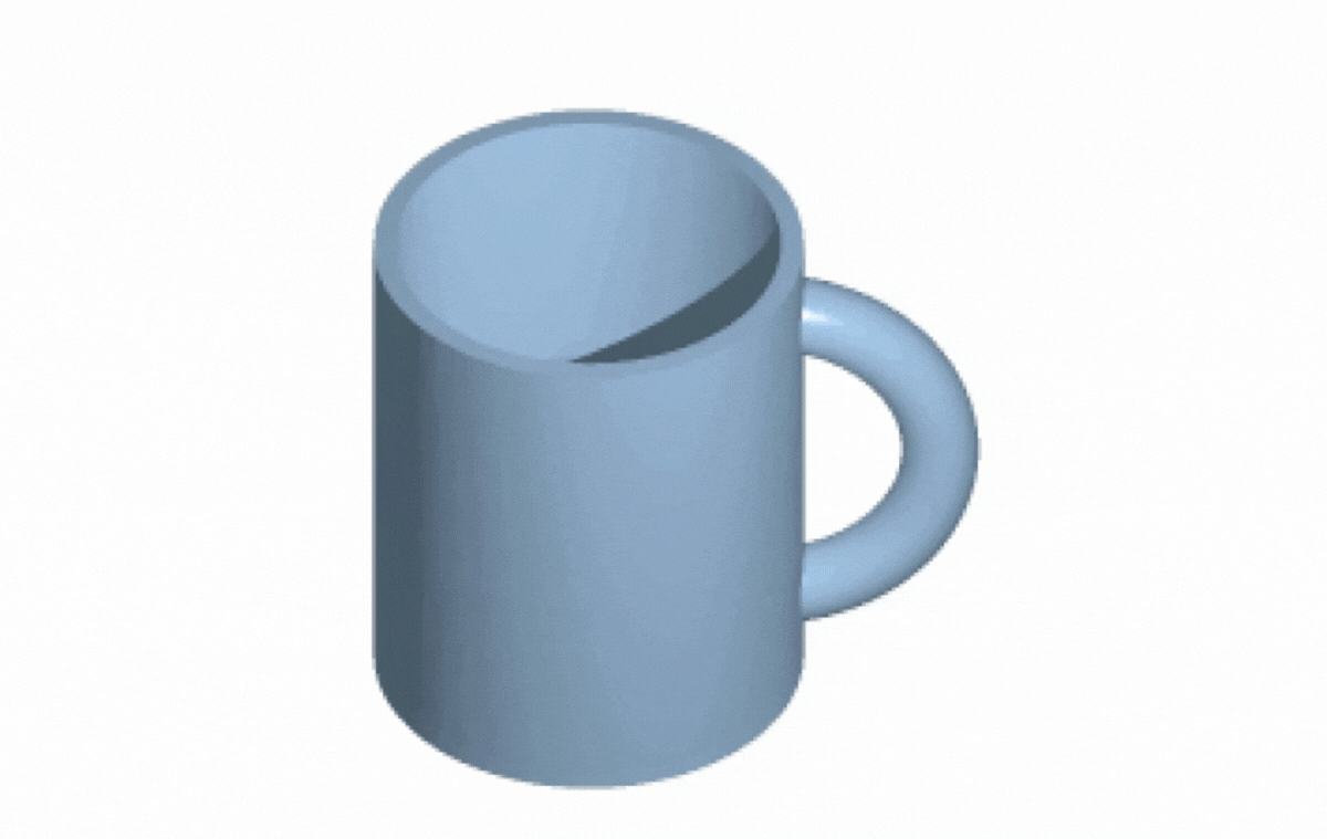 mug to donut toroid structure gif