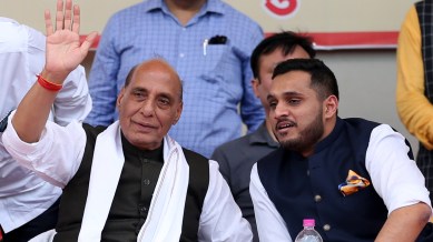 Rajnath Singh, Rajnath on Ram Rajya, Ram Rajya means, theocratic state, BJP UP Lok Sabha poll campaign, Ayodhya Ram mandir, Lok Sabha elections 2024, indian news