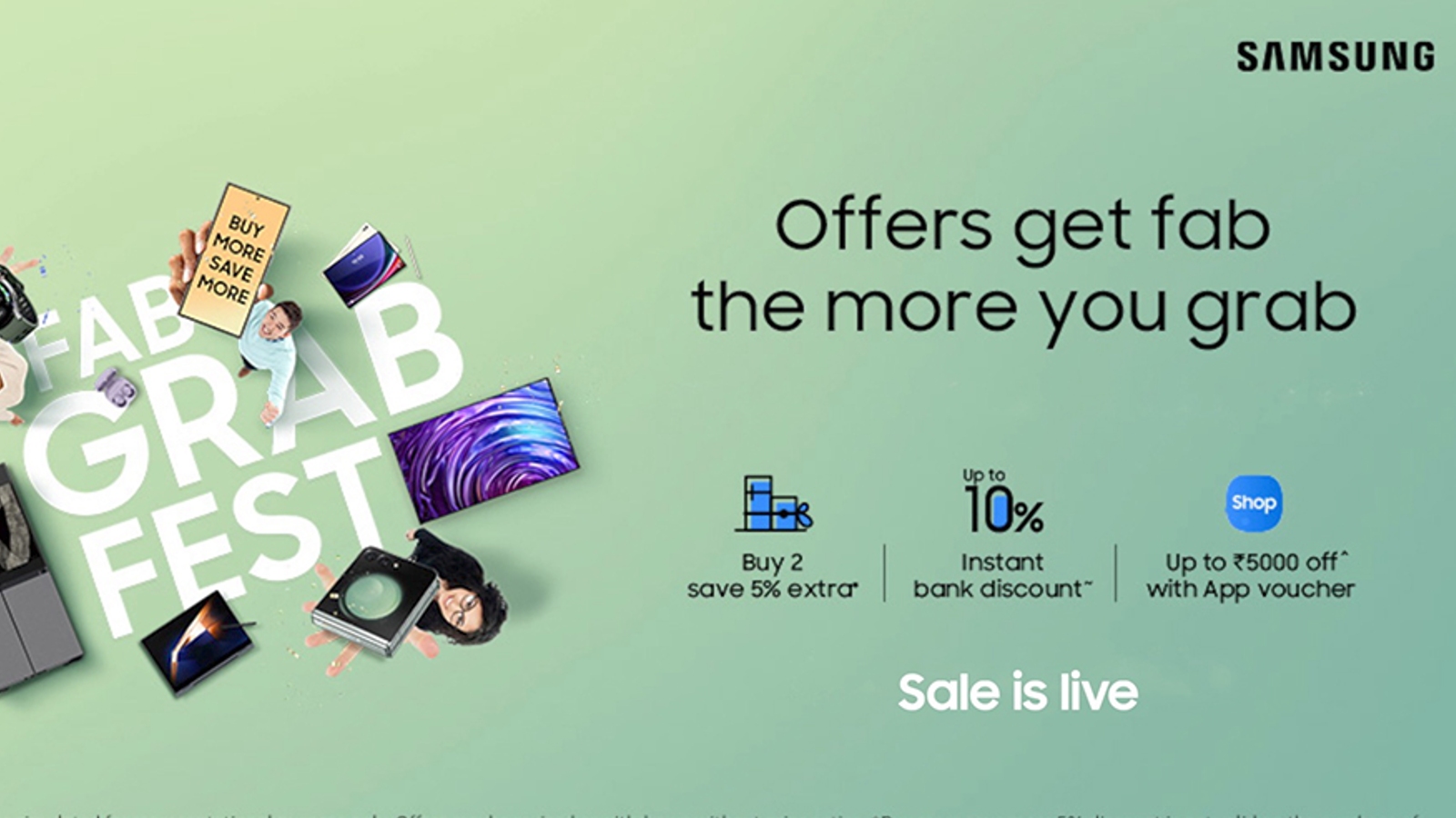 Best deals from Samsung ‘Fab Grab Fest’ sale: 4K TV for Rs 26,990, Buds 2 Pro for Rs 6,649, and more | Technology News