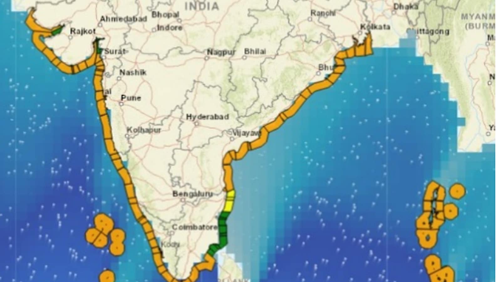 Swell surge: ‘Orange’ alert issued for 11 coastal states | India News ...