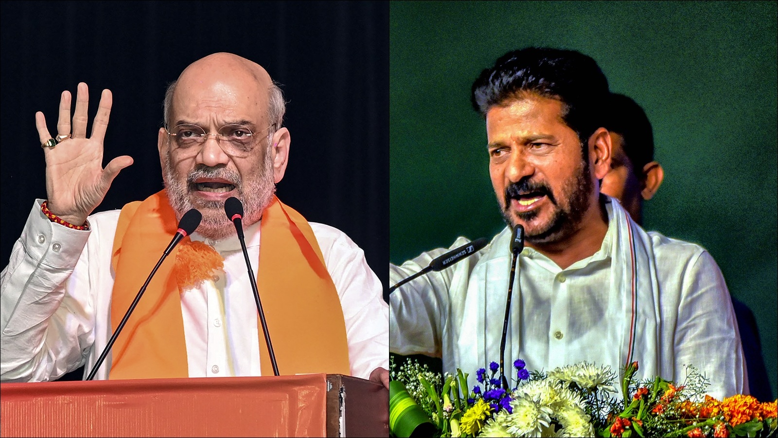 Telangana Exit poll results amit shah, revanth reddy