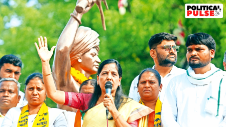 In Gujarat, Sunita Kejriwal takes the lead in AAP campaign: 'Jail ka jawab vote se’