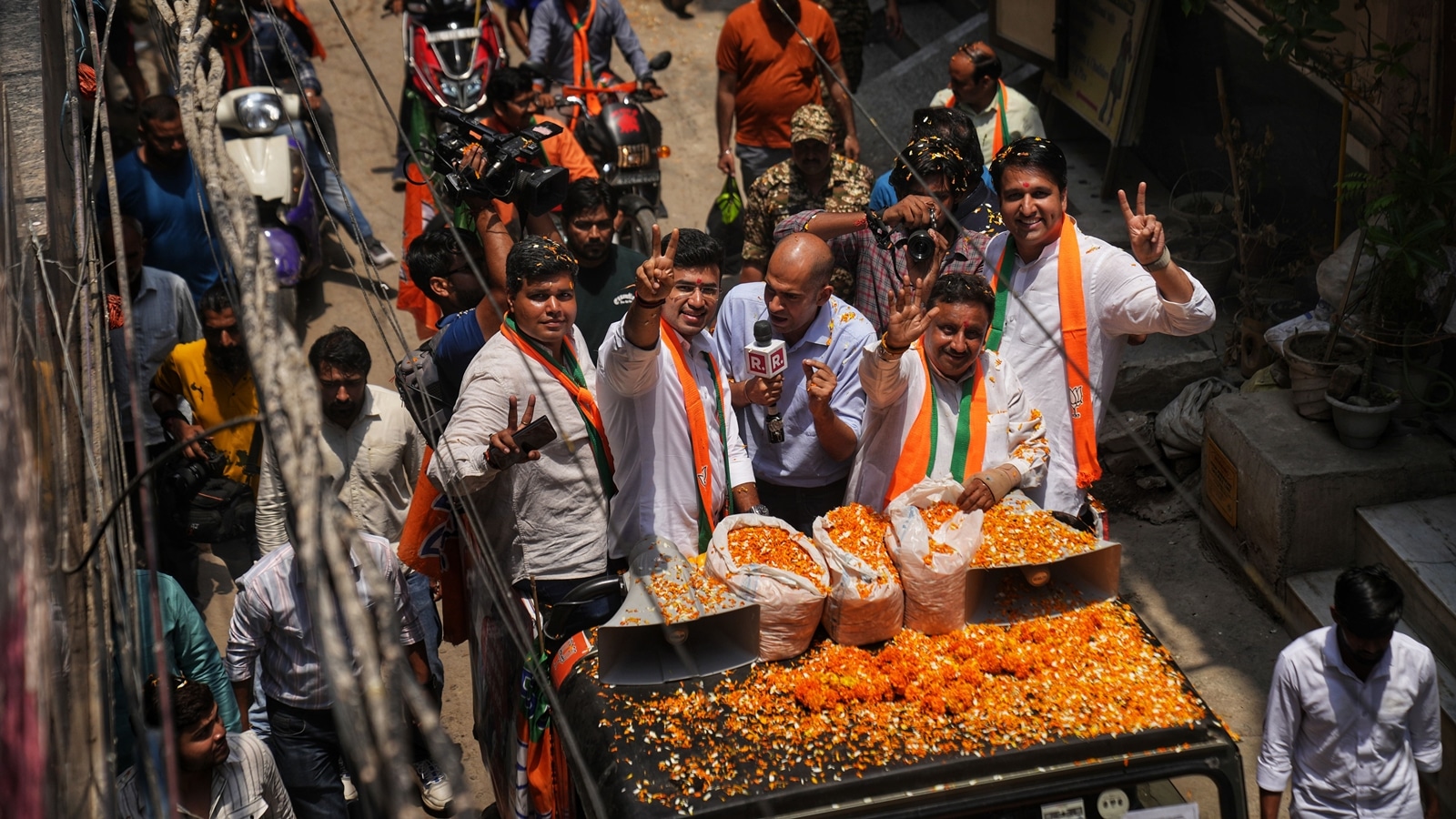 Kejriwal Is A Dishonest Leader: BJP MP Tejasvi Surya At Delhi Roadshow ...