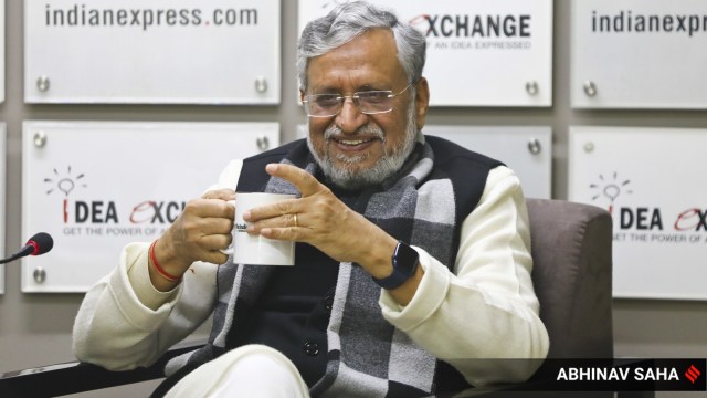 Former Bihar deputy CM Sushil Modi passed away on May 13. (Express file photo by Abhinav Saha)