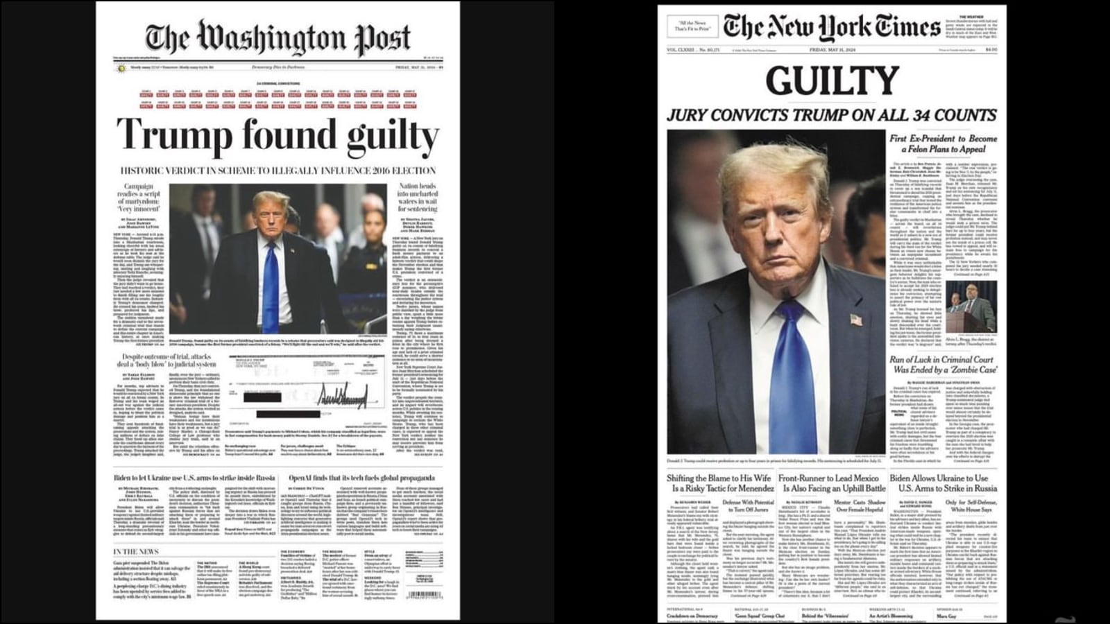 ‘Historic verdict’: How US media covered the conviction of Donald Trump ...