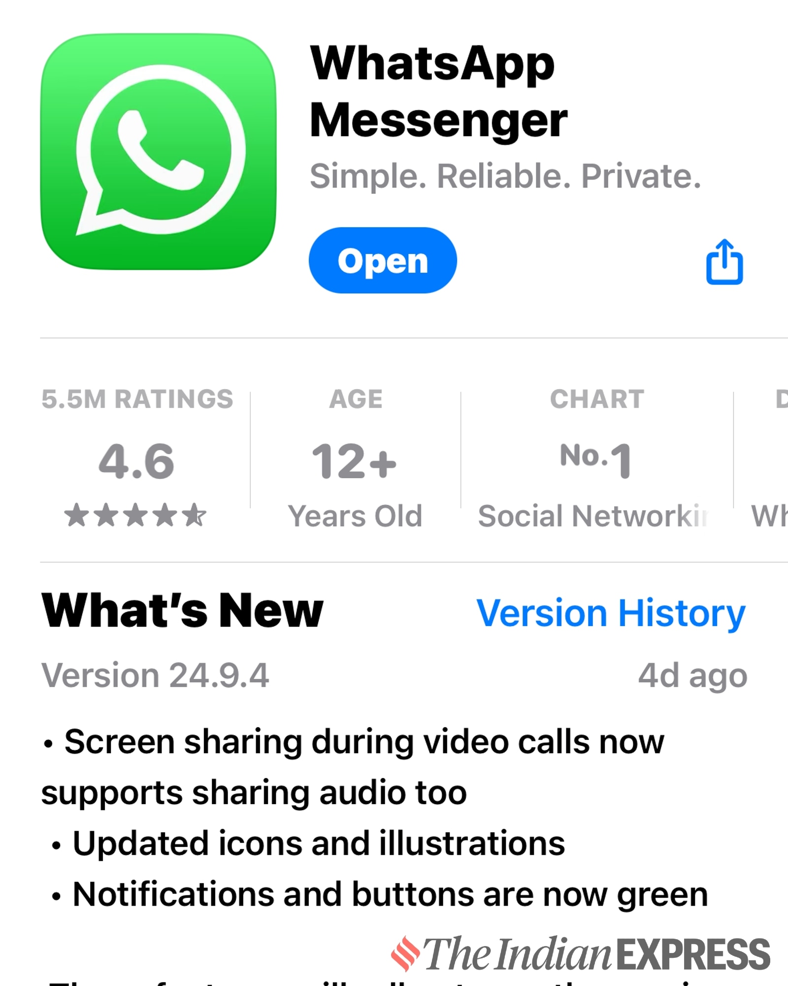 WhatsApp for iPhone