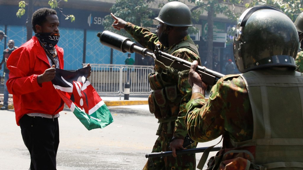 Kenyan police fire blanks to disperse protesters hours after parliament ...