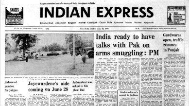 Indira Gandhi, India-Pakistan arms talks, normalisation in Punjab, increase in pension for judges, Odisha bridge dispute, Indian Express News, Current Affairs