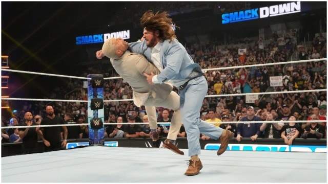 WWE SmackDown Results Today: AJ Styles took out Cody Rhodes on SmackDown last week. (Source_ X/@Jurymike_)