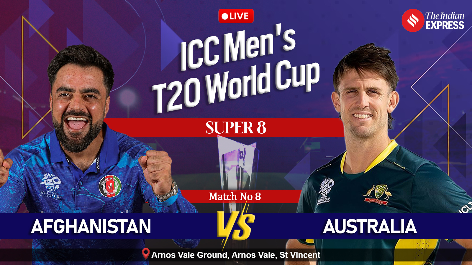 Score en direct Afghanistan vs Australie, Coupe du monde T20 2024 : l’AFG a battu l’AUS par 21 points |  Actualités sur le cricket