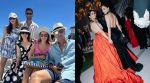 Alia Bhatt Ranbir Kapoor pose with Karisma Kapoor at Ambani cruise celebrations