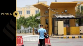 Outside the Amazon warehouse where the 24-year-old works.