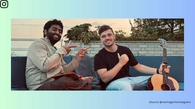 Arijit Singh poses with Martin Garrix (Image source: @martingarrix/Instagram)