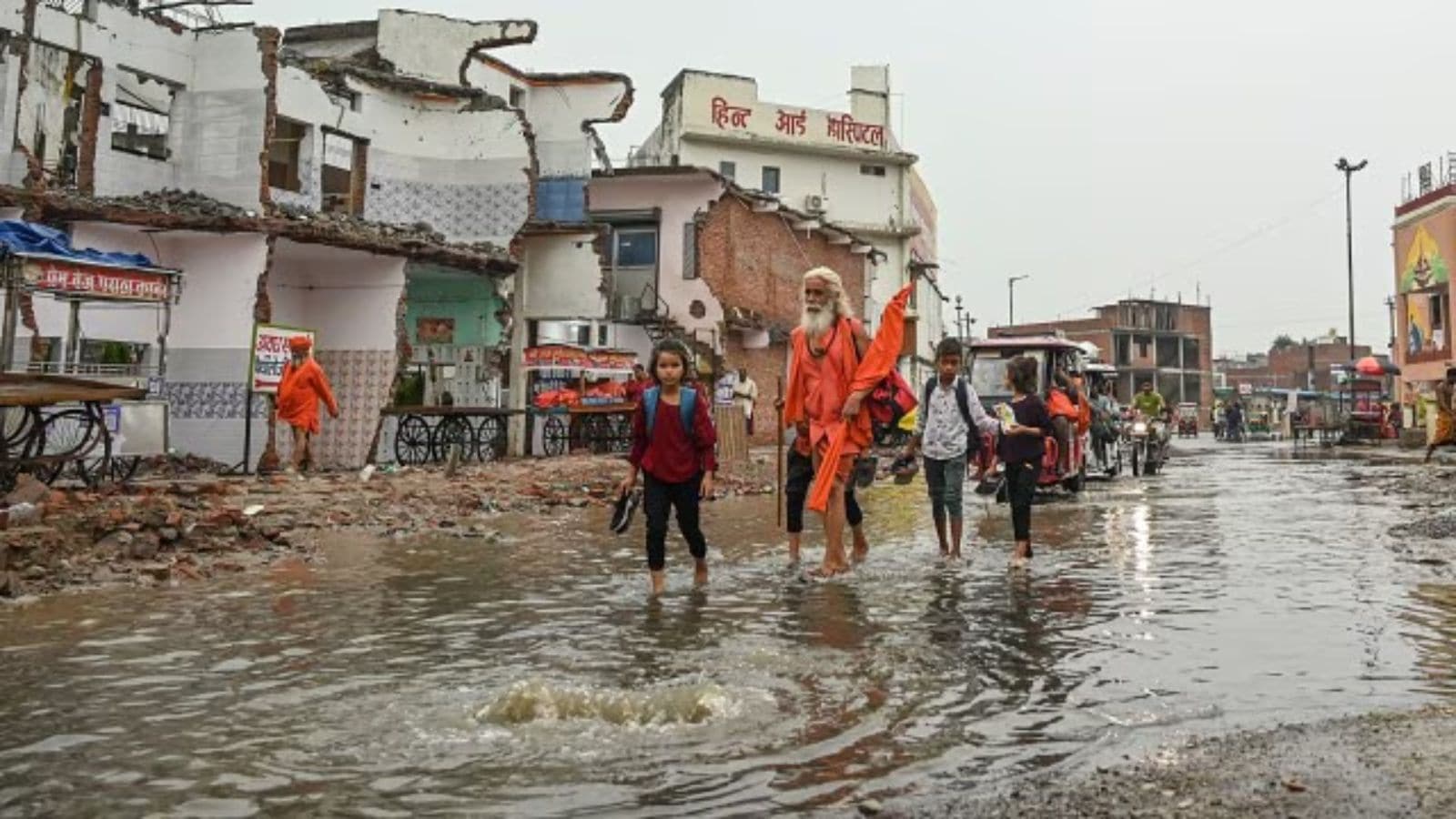 About 15 bylanes and streets along the Ram Path were flooded after rains on June 23 and June 25.