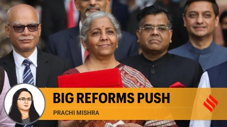 Union Finance Minister Nirmala Sitharaman. (Express Photo by Renuka Puri)