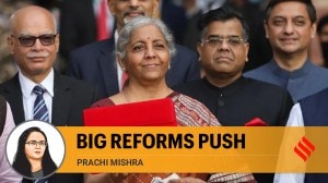 Union Finance Minister Nirmala Sitharaman. (Express Photo by Renuka Puri)