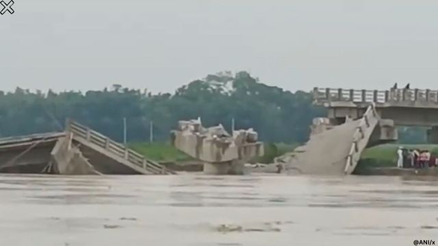 Netizens concerned after Bihar bridge collapses into Bakra river even before its inauguration | Trending News - The Indian Express