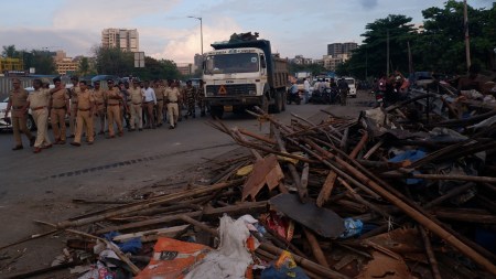 Nearly 160 shanties razed in Ghatkopar East’s Chheda Nagar; 10 women detained