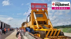 The East Coast Rail Link (ECRL), a mega rail project in Malaysia being built by the China Communications Construction Company (CCCC), seeing its first tracks being laid in December 2023.