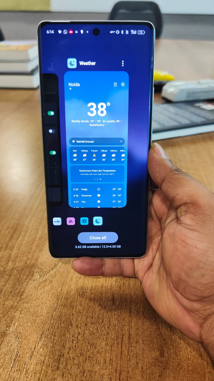 Clear recent apps