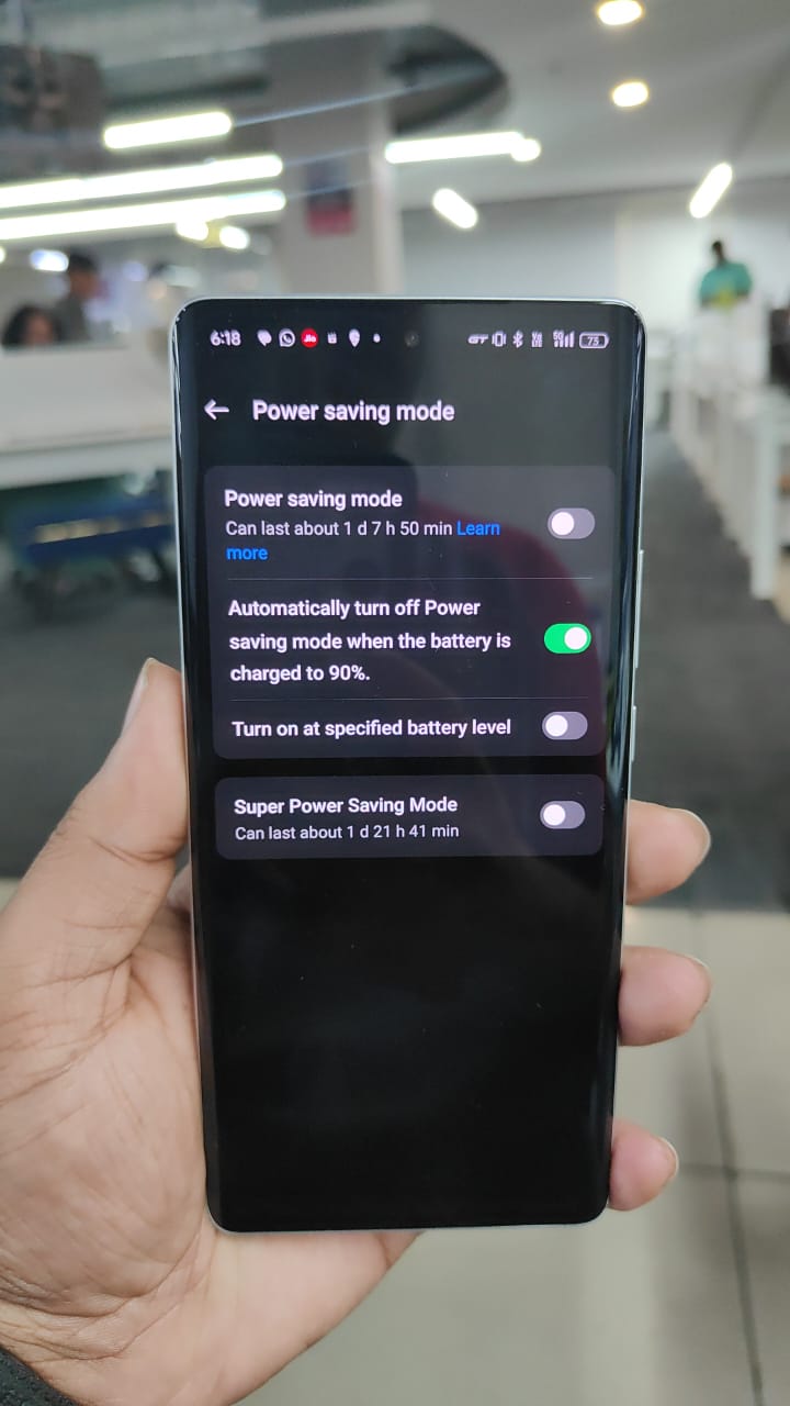 Disable Power Saver