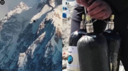 Watch: In a first, drone delivers three oxygen cylinders on Mount Everest