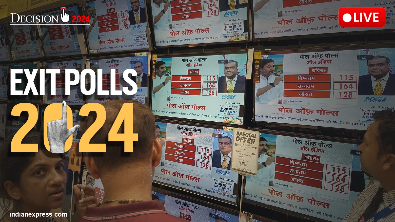 Exit Poll 2024 Live Updates 2 exit polls predict NDA return with