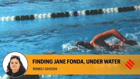 Jane Fonda, Jane Fonda workout, swimming, swimming pools, ageism, editorial, Indian express, opinion news, indian express editorial