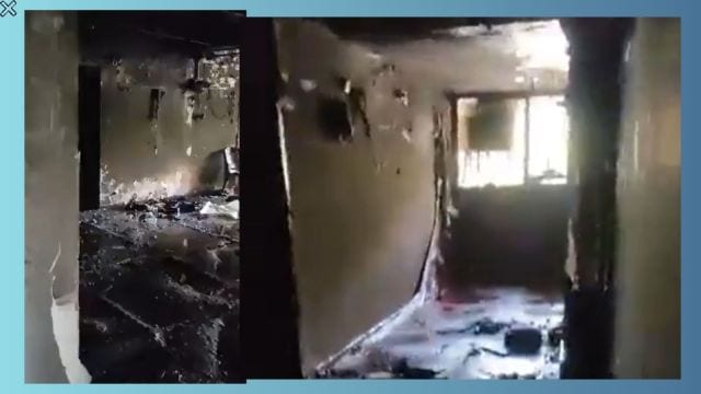 Massive fire erupts in Greater Noida flat after AC unit exploded, video