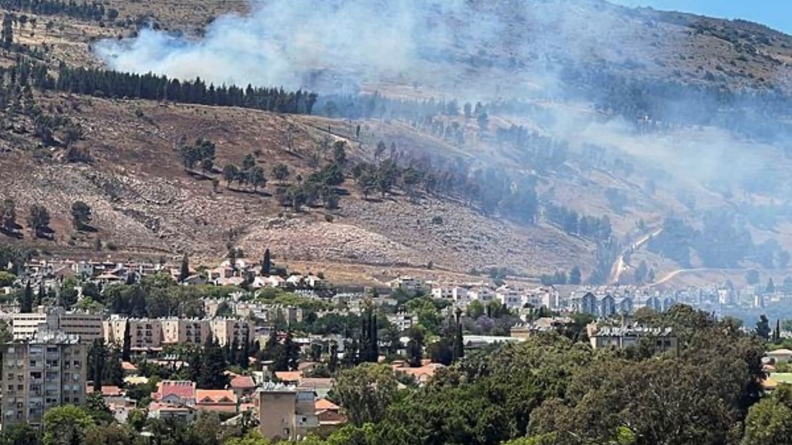 Hezbollah fighters shoot down an Israeli drone in southern Lebanon