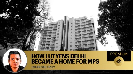 A multi-storey apartment for MPs in New Delhi. (Praveen Khanna)