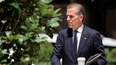 Hunter Biden, son of U.S. President Joe Biden, departs the federal court during his trial on criminal gun charges in Wilmington, Delaware, U.S.