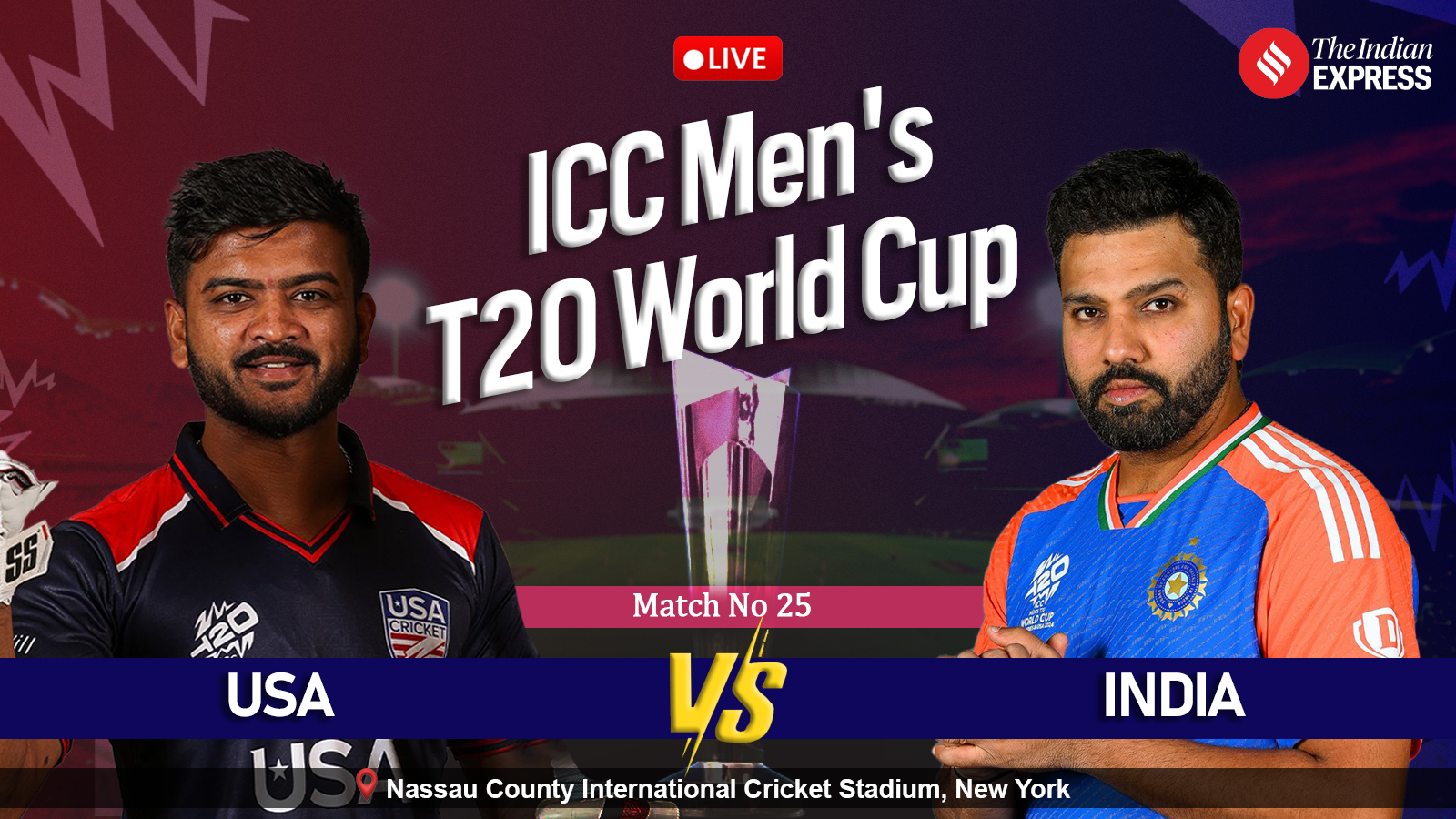 India vs United States Live Score, T20 World Cup 2024: Rohit Sharma’s IND will lock horns with Monank Patel’s USA in New York