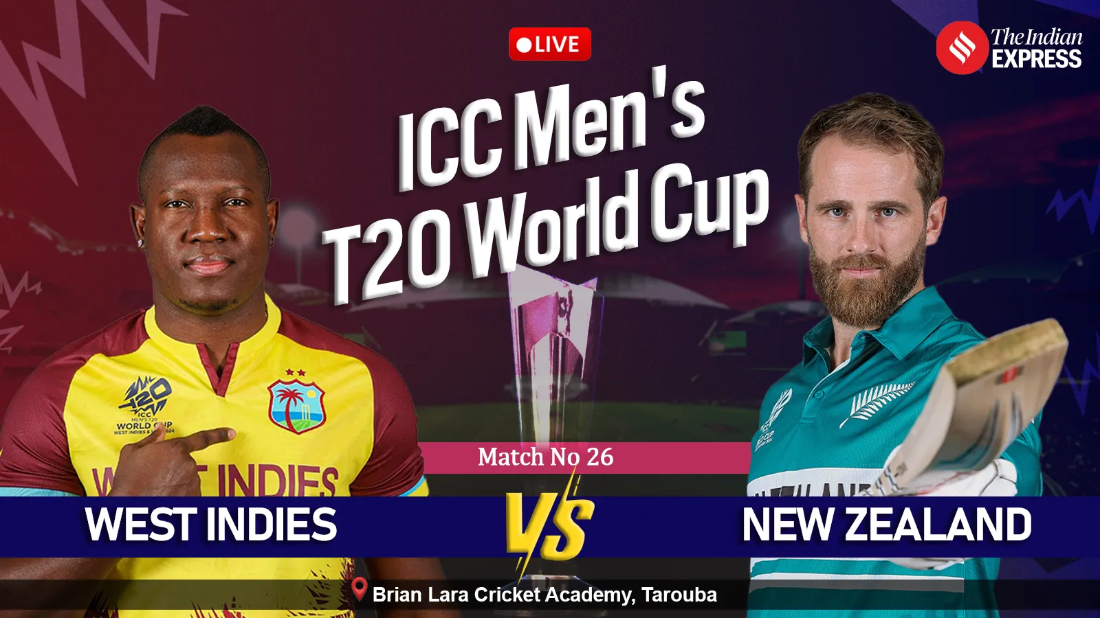 West Indies vs New Zealand Live Score, T20 World Cup 2024: WI beat NZ by 13 runs and qualify for Super Eight