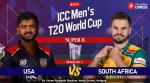 SA vs USA Live Score, T20 World Cup Match Today: Get South Africa vs United States Live Updates at Sir Vivian Richards Stadium, North Sound in Antigua