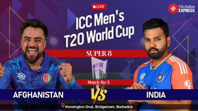 Live score of IND vs AFG, T20 World Cup match today: Get live updates from India vs Afghanistan at Kensington Oval in Bridgetown, Barbados.