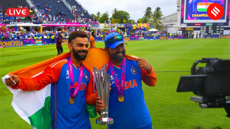 India Wins T20 World Cup 2024 Live: India beats South Africa in the T20 World Cup Final