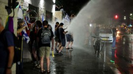 Protest in Israel's Jerusalem.