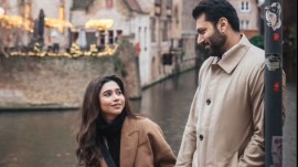 Jayam Ravi and Aarti in the former's Instagram post