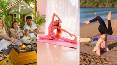 Juli Sharma on her yoga quest (Image source: Express photo)