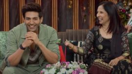 Kartik Aaryan and his mother appear on The Great Indian Kapil Show