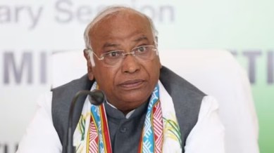 Congress slams NDA govt, relocation of statues, statues at Parliament complex, Mallikarjun Kharge, rahul Gandhi, Parliament rules, Parliament traditions, indian express news