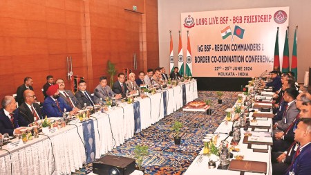 border coordination talk, BSF BGB coordination, annual coordination conference, Border security force, Bangladesh, BSF Bangladesh various issue, international boundary management, Indian express news