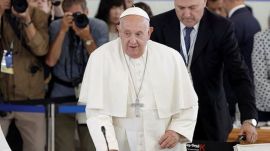 Pope Francis talks about violence Congo