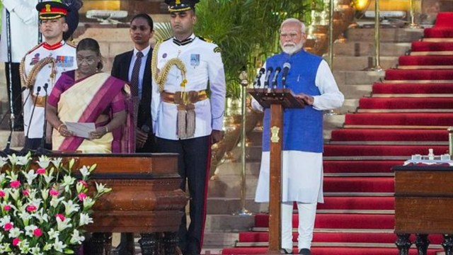 Narendra Modi sworn in as Prime Minister for third consecutive term ...