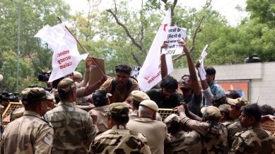 Congress Working Committee member Sudip Roy Barman demanded the Union Education Minister’s resignation.