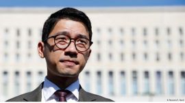 Pro-democracy activist Nathan Law (Reuters)